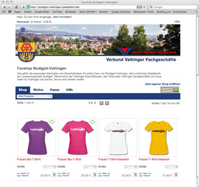 Fanshop für Stuttgart-Vaihingen